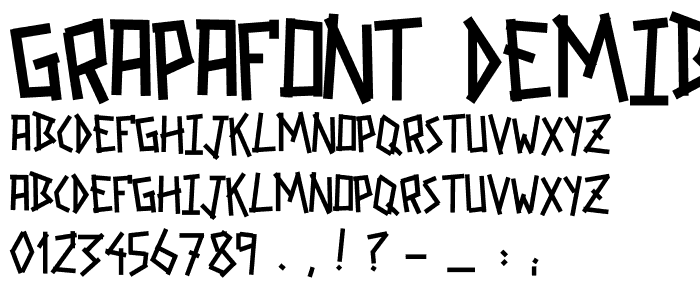 GRAPAFONT DemiBold font